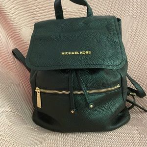 Michael KORS Pebble leather black backpack